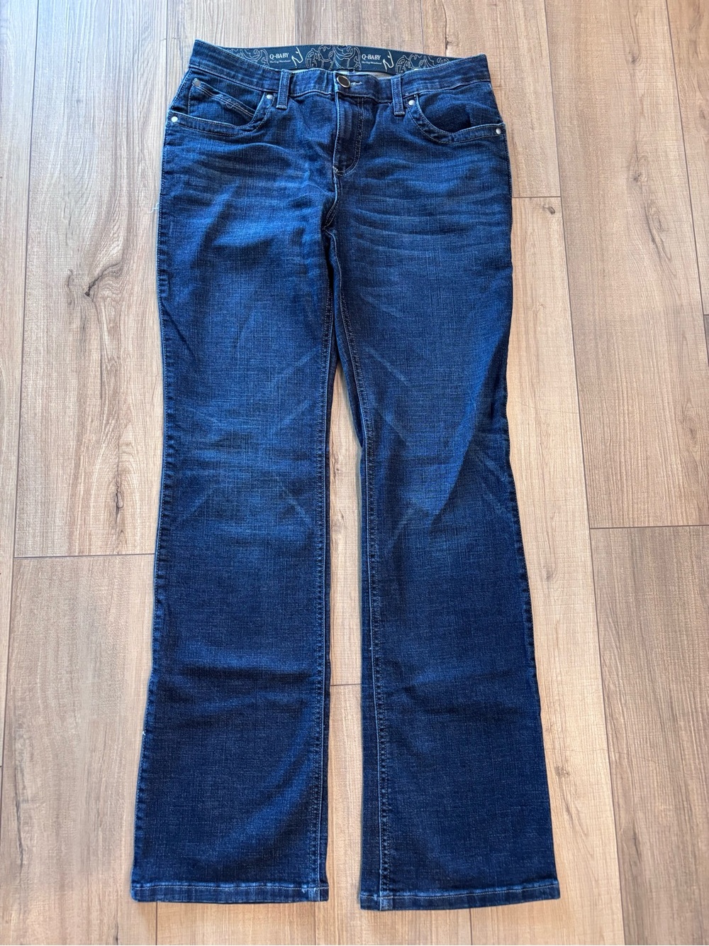 Wrangler Q Baby Blue Women's Bootcut Jeans Size 9/10 x 34